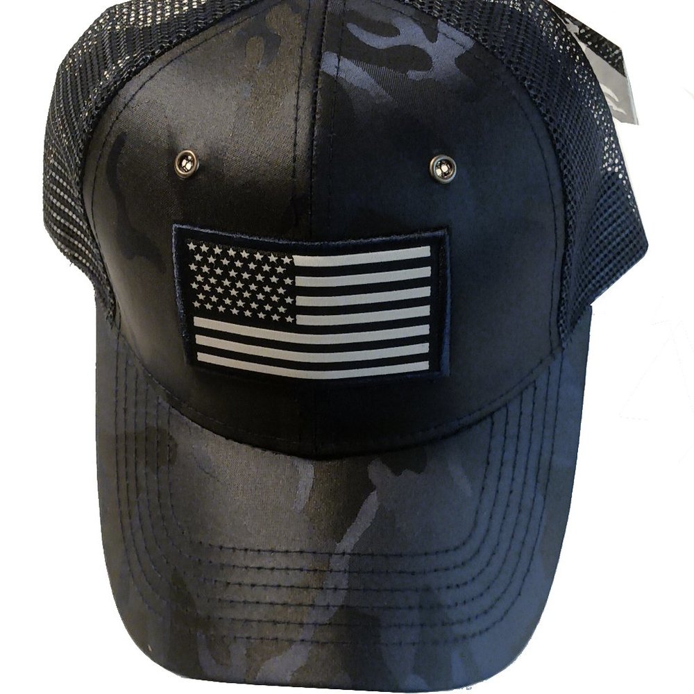 Navy Blue Mesh Net Hat